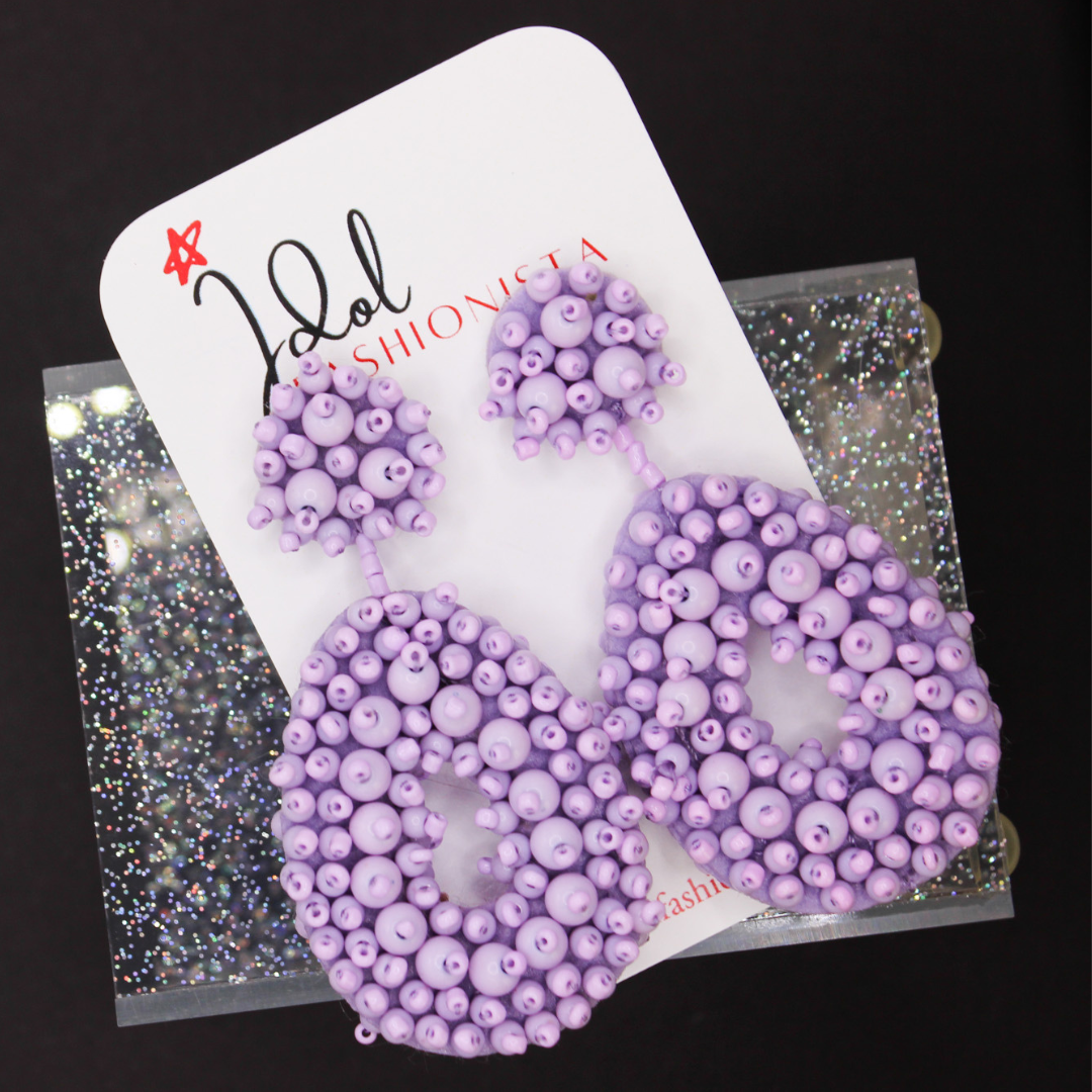 The Statement Earrings (Lavender)