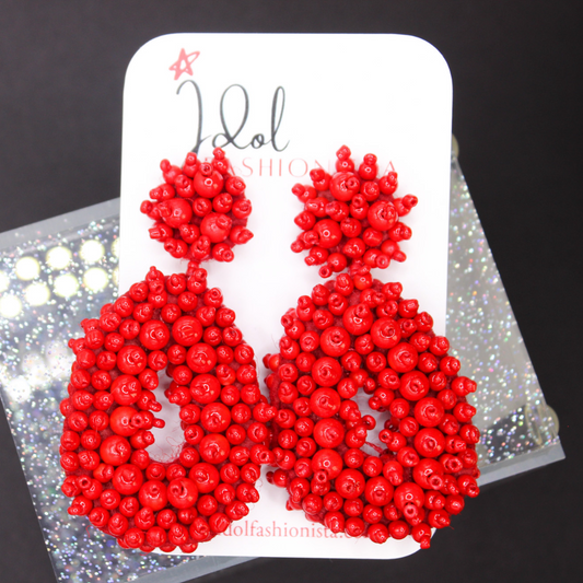 The Statement Earrings (Red)